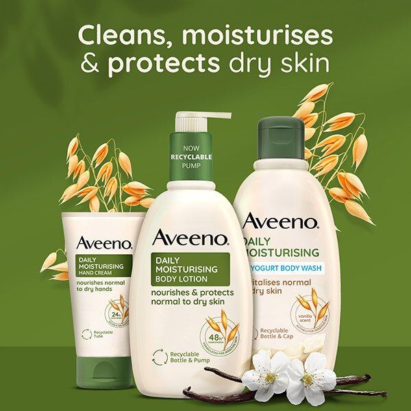 Aveeno Daily Moisturising Yogurt Vanilla Body Wash 300ml