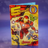 Avengers 5th Birthday Card