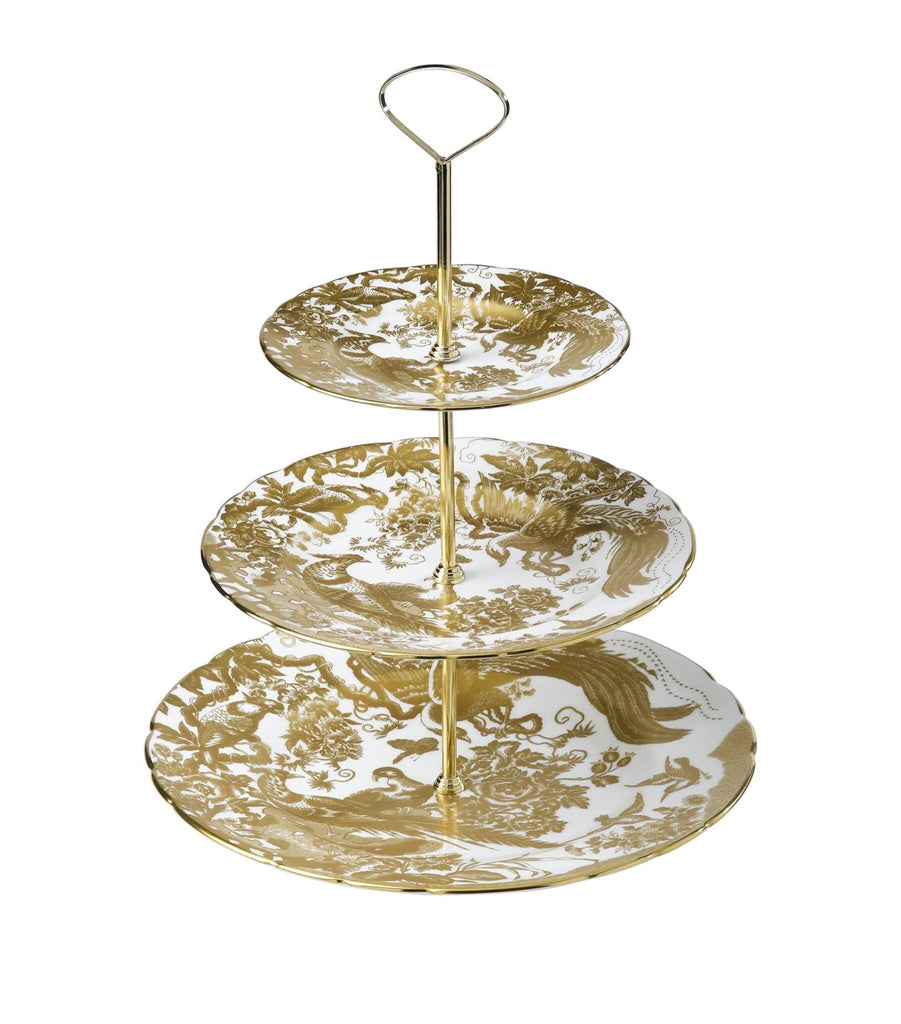 Aves Gold Three-Tier Cake Stand