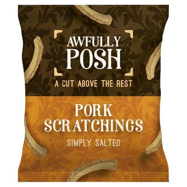 Awfully Posh Traditional Pork Scratching   40g