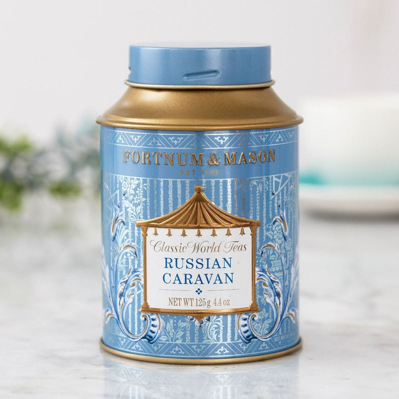 Russian Caravan loose leaf tea 125g tin - British product