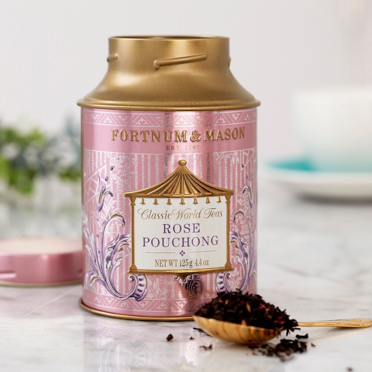 Rose Pouchong loose leaf tea 125g tin, UK version