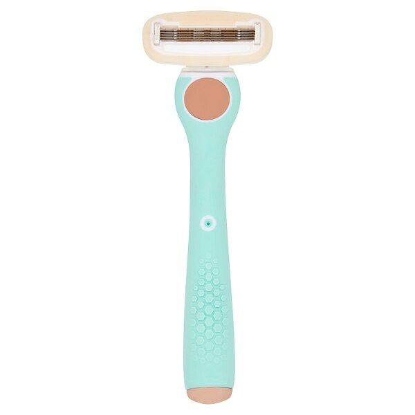 B. 5 Razor Blade Rose Gold Handle Aqua