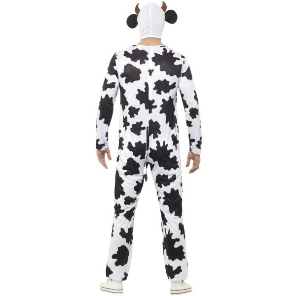 Smiffys cow costume with jumpsuit udders and headpiece (British brand)