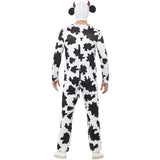 Smiffys cow costume with jumpsuit udders and headpiece (British brand)