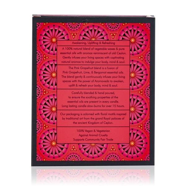 SPA CEYLON Pink Grapefruit natural candle 200g (British brand)