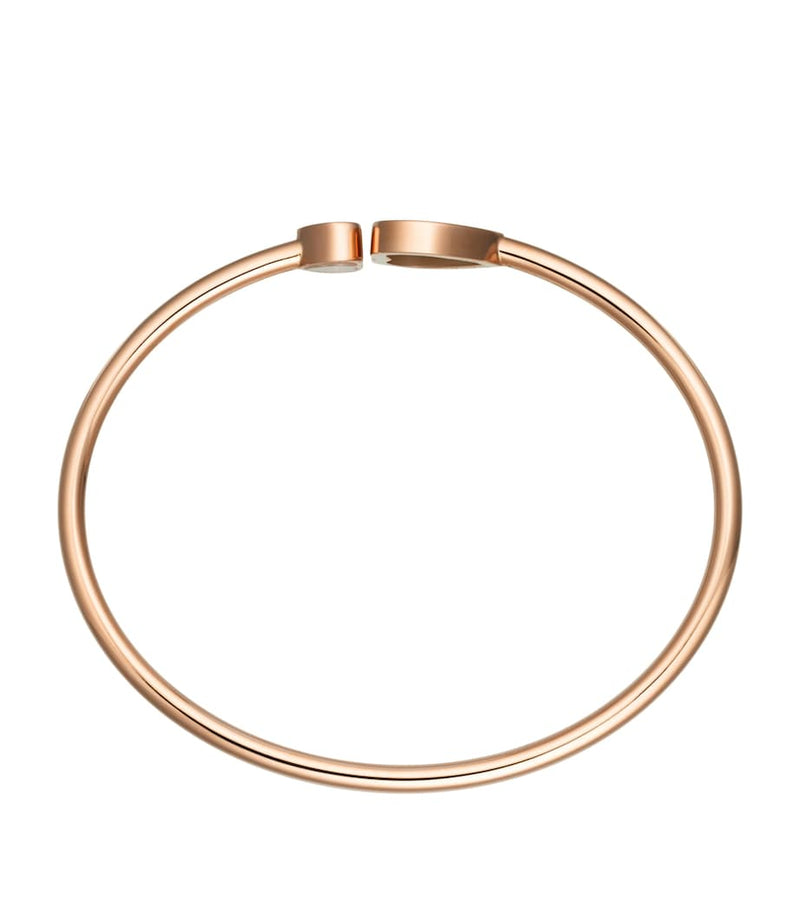 Chopard Happy Hearts bangle rose gold diamond, imported from the UK