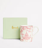 Harrods bone china Toile mug with 300ml capacity, UK version