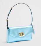 Valentino Garavani DeVain small shoulder bag metallic leather (British brand)