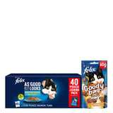 Felix Cat Food Ocean Feast & Goody Bag Cat Treats Bundle GOODS ASDA   