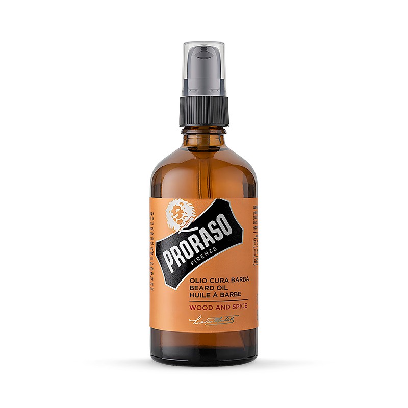 Proraso Professional Beard Oil Wood & Spice 100ml (British brand)