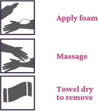 Nilaqua antimicrobial body wash foam 90ml 3 pack, imported from the UK