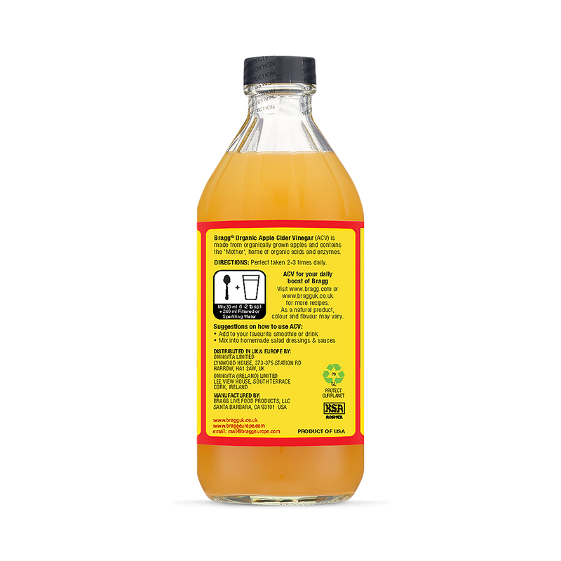 Bragg organic apple cider vinegar 473ml - British product