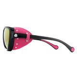 Moncler ML0089 black mirrored unisex sunglasses pilot style (British brand)
