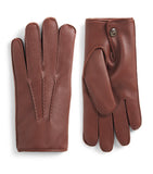 DENTS Lumley leather fur-lined gloves - British product