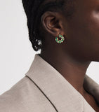 Suzanne Kalan Frenzy spiral emerald diamond earrings (British brand)