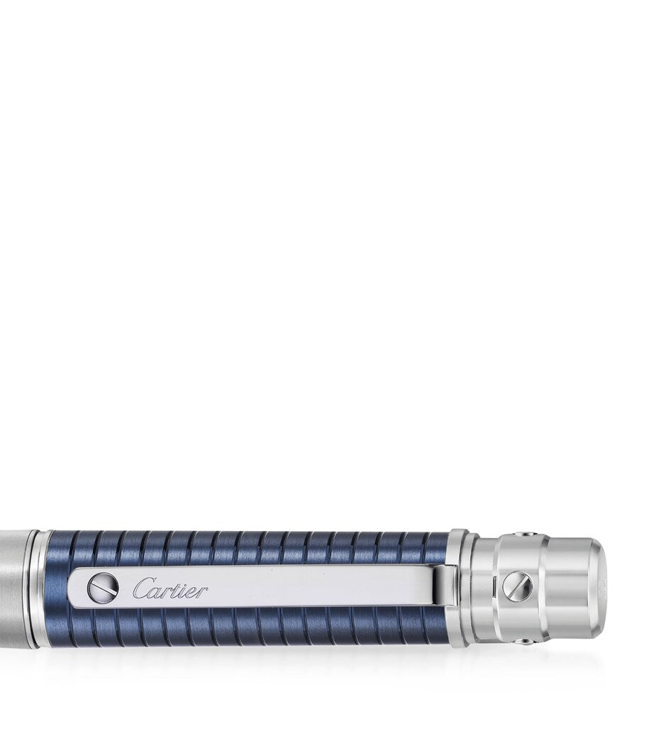 Cartier Santos de Cartier ballpoint pen with etched logo, 14cm length - British product