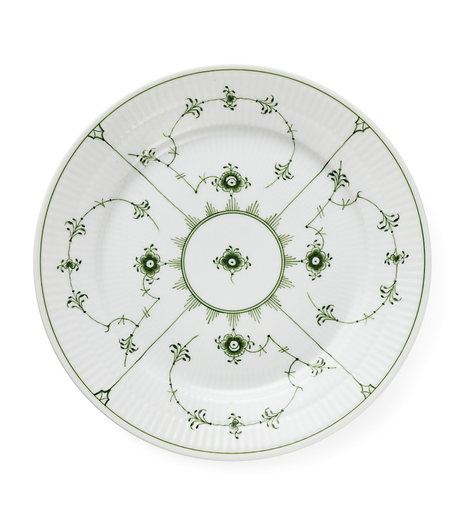 Royal Copenhagen Green Fluted plate 22cm - British product