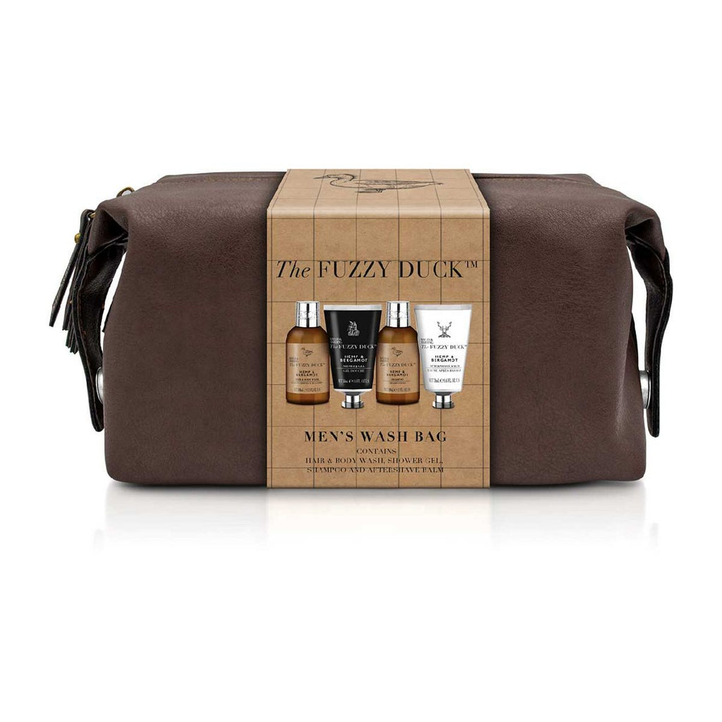 Baylis & Harding The Fuzzy Duck Bergamot Hemp & Sandalwood Men's Luxury Wash Bag Gift Set