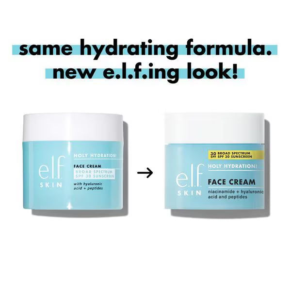 e.l.f. Holy Hydration Face Cream SPF 30 50g, UK version