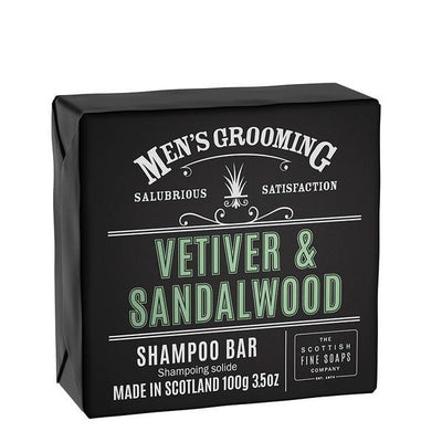 Superdrug Scottish Fine Soaps Vetiver & Sandalwood Shampoo Bar 100g- Buy online at McGrocer