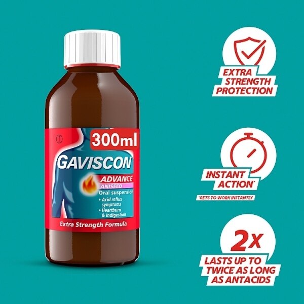 Gaviscon Advance Heartburn & Indigestion Liquid 300ml GOODS Superdrug   