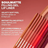 Morphe soulmatte filling gel lip liner First Kiss, imported from the UK
