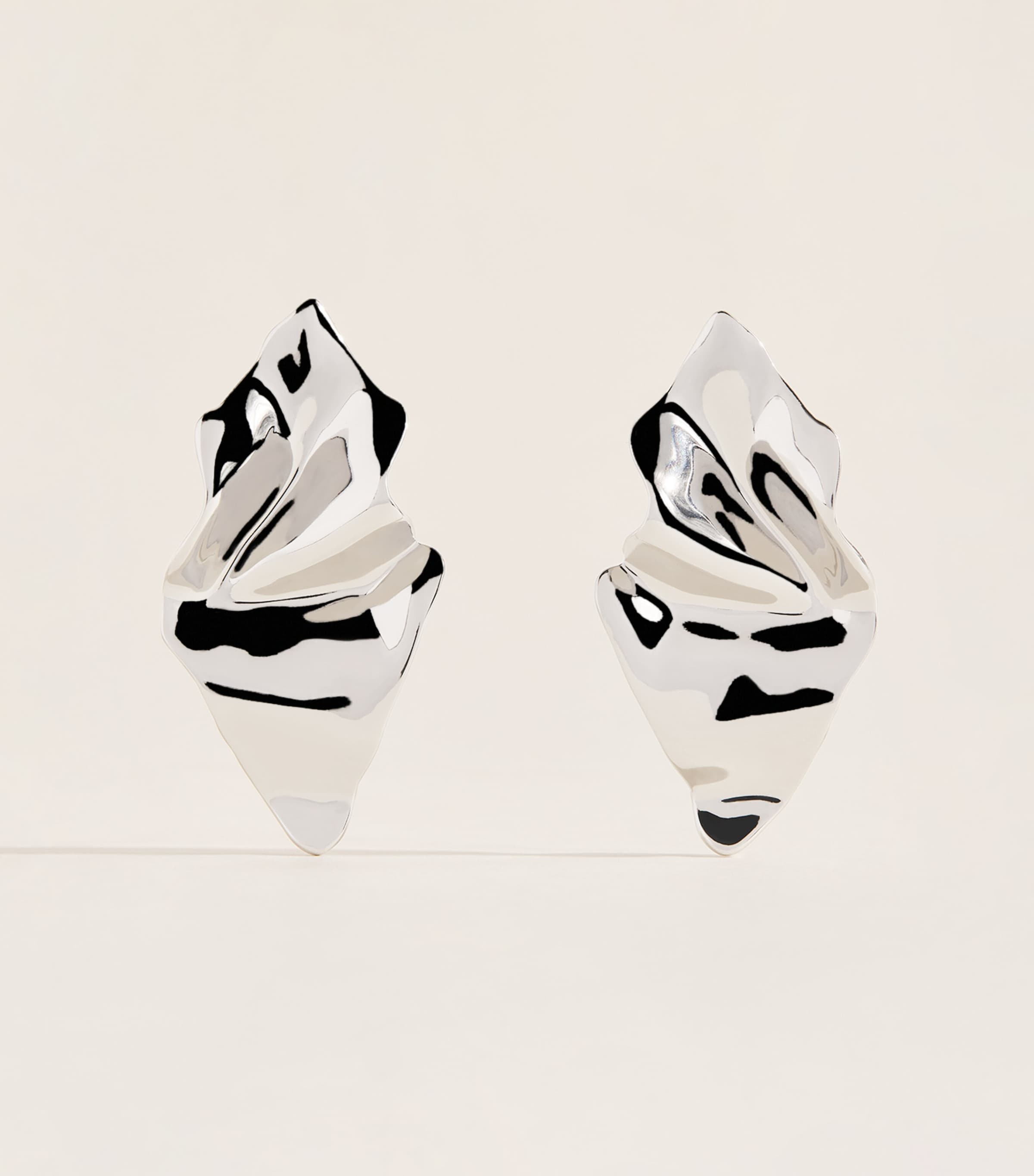Small Crumpled Earrings