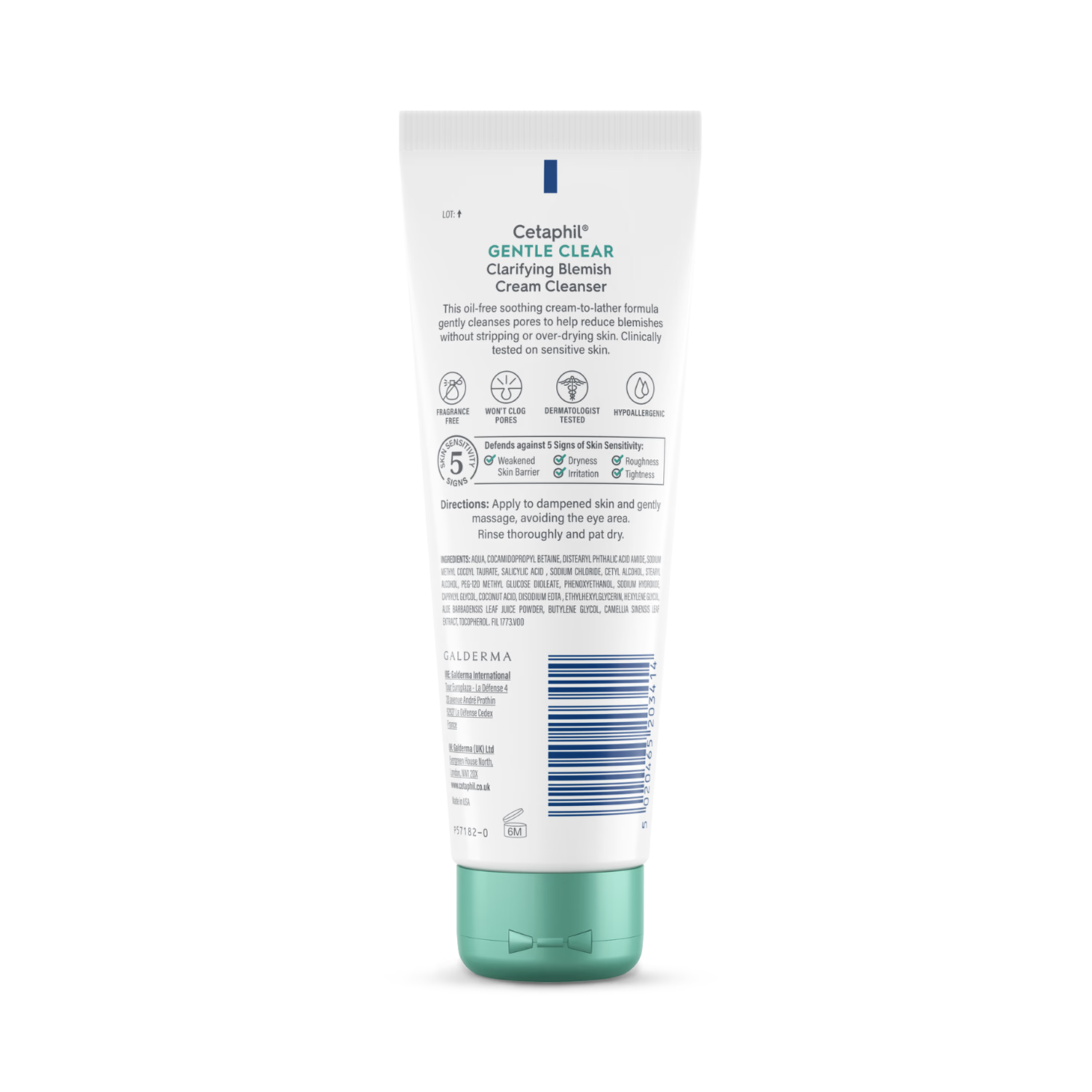 Cetaphil Gentle Clear blemish cream cleanser 124ml, UK version