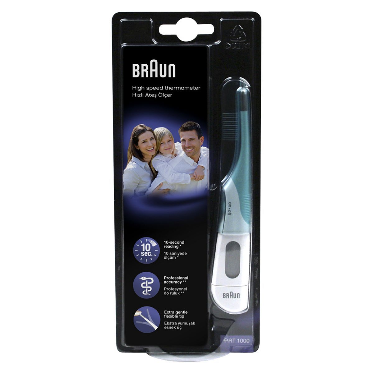 Braun High speed digital thermometer PRT1000