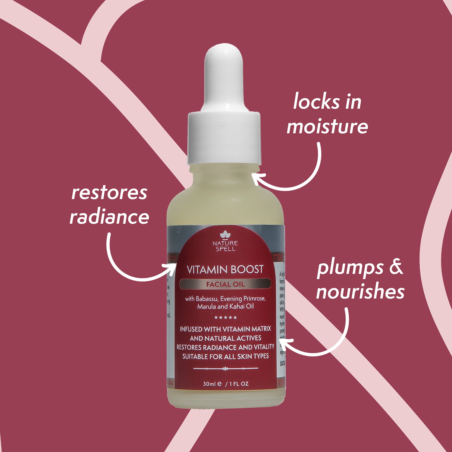 Nature Spell Vitamin Boost facial oil 30ml - British product