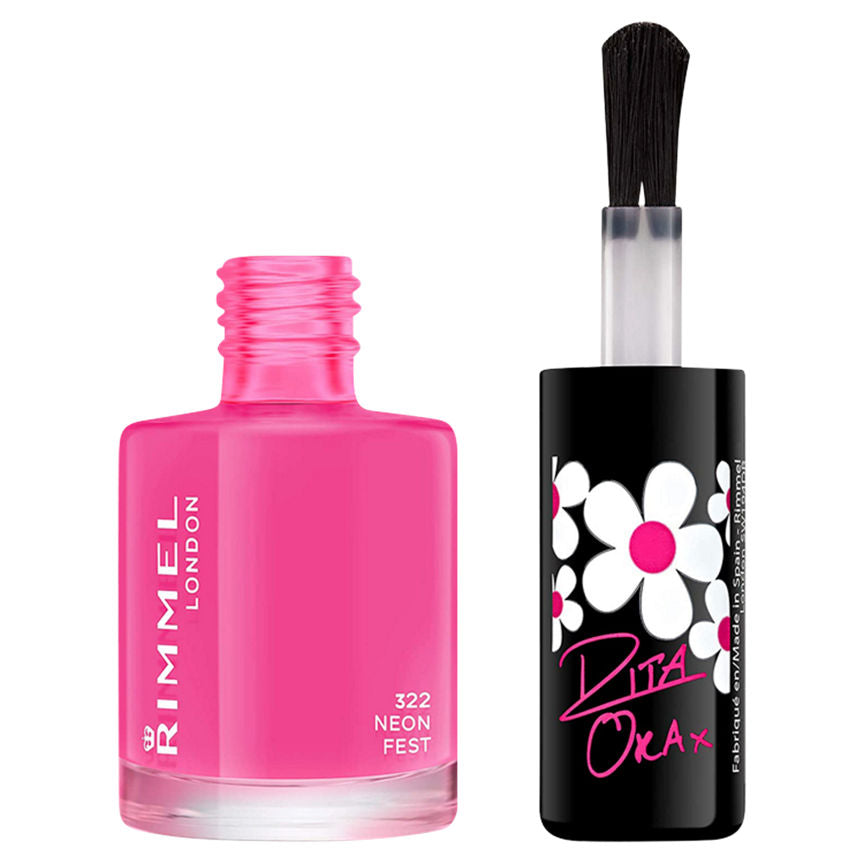 Rimmel London 60 Seconds Super Shine By Rita Ora Neon Fest Make Up & Beauty Accessories ASDA   