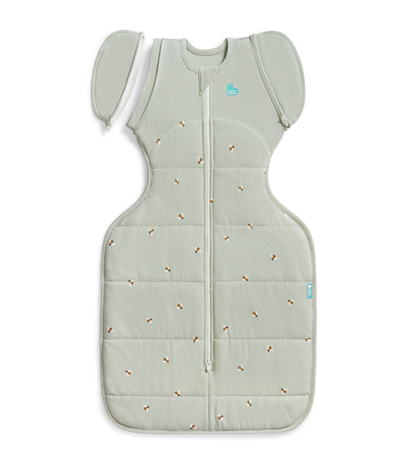 2.5 Tog Cotton-Blend Bee Swaddle Transition Bag