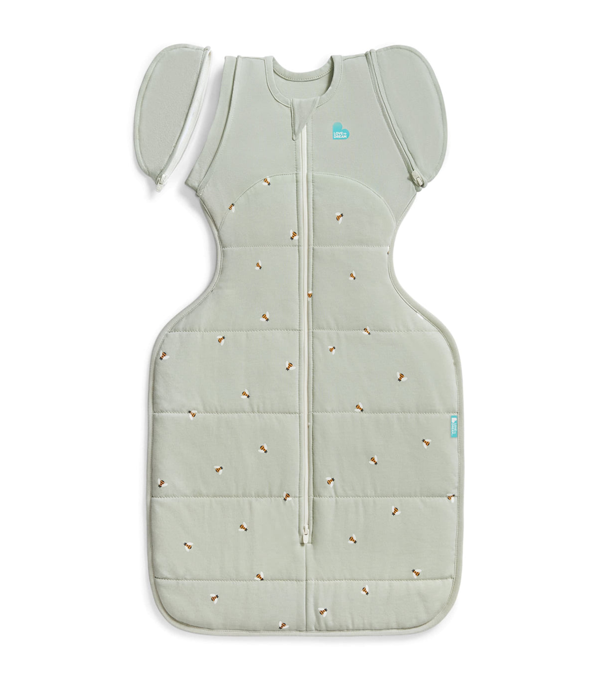 2.5 Tog Cotton-Blend Bee Swaddle Transition Bag