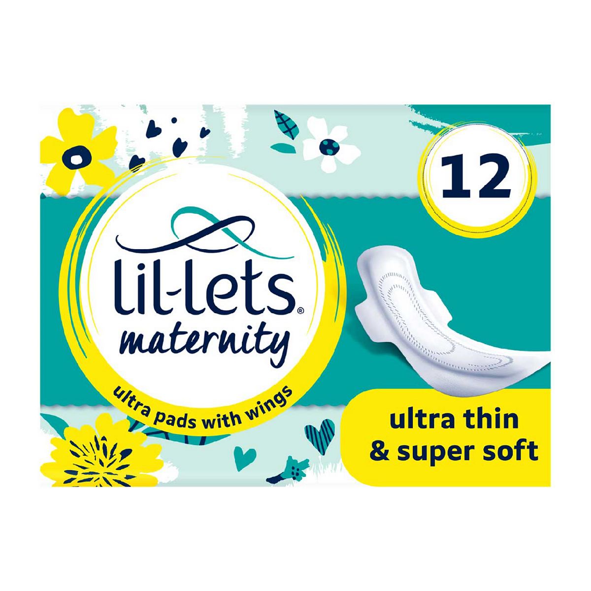 Lil-Lets Maternity Ultra Pads with Wings - 12 Pack GOODS Boots   