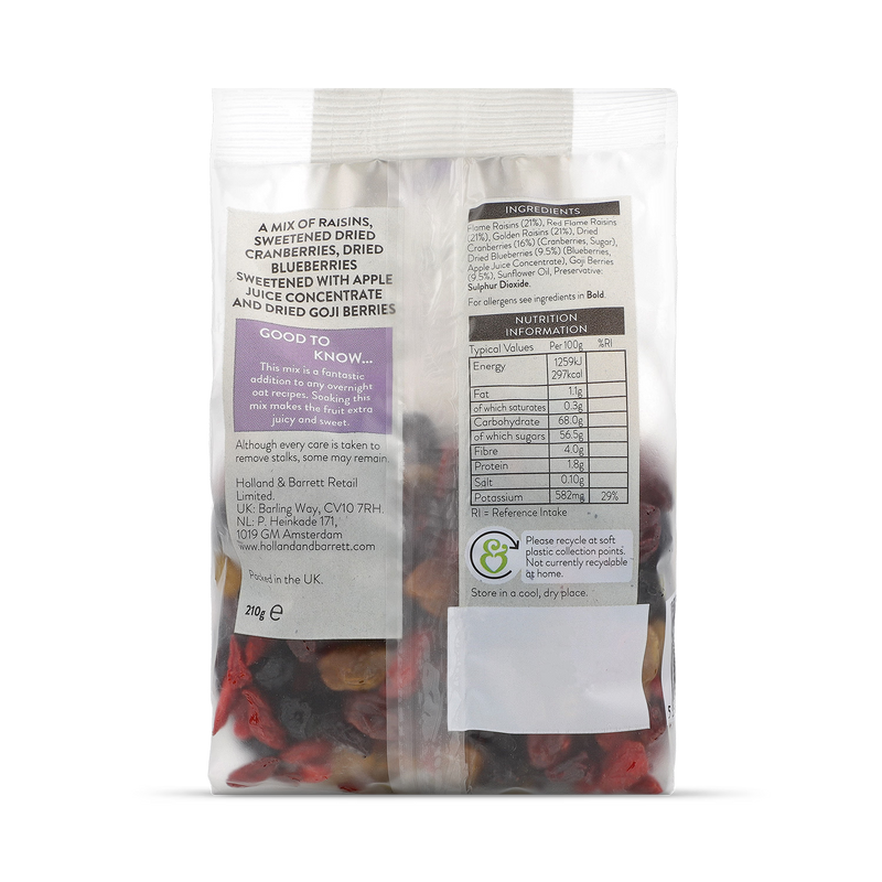 Holland & Barrett Super Berry Mix 210g, UK version