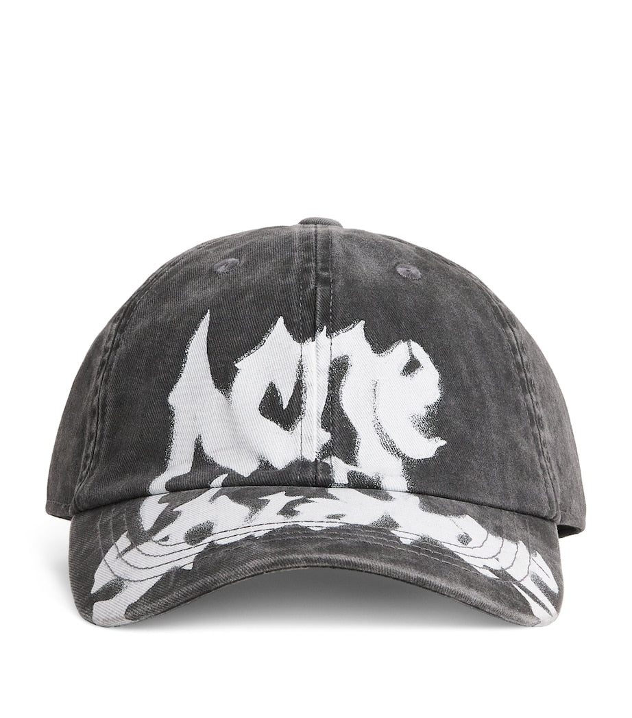 Acne Studios Graffiti Logo Baseballkappe, UK-Version