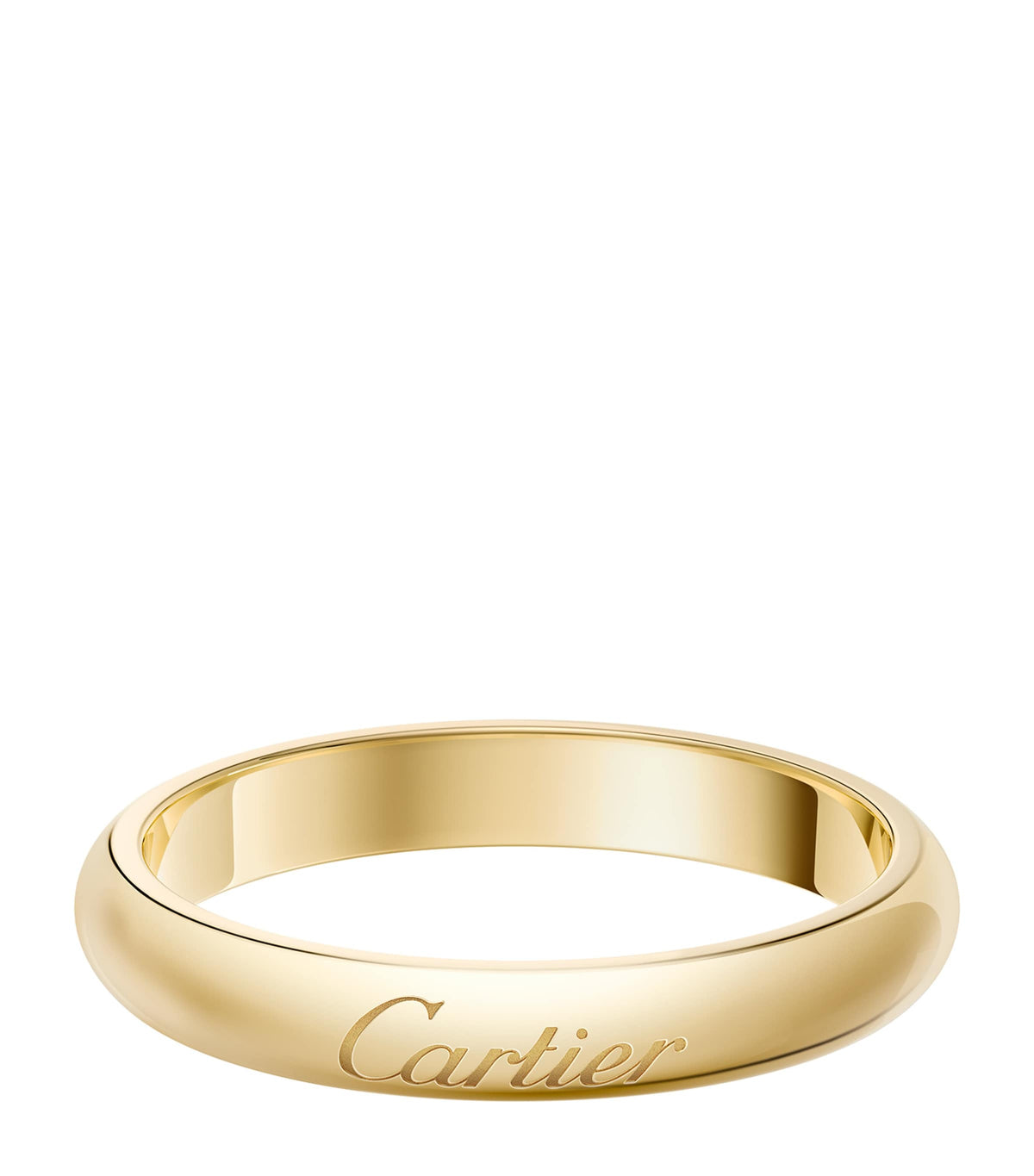 Cartier C de Cartier 18kt yellow gold wedding ring 3mm (British brand)