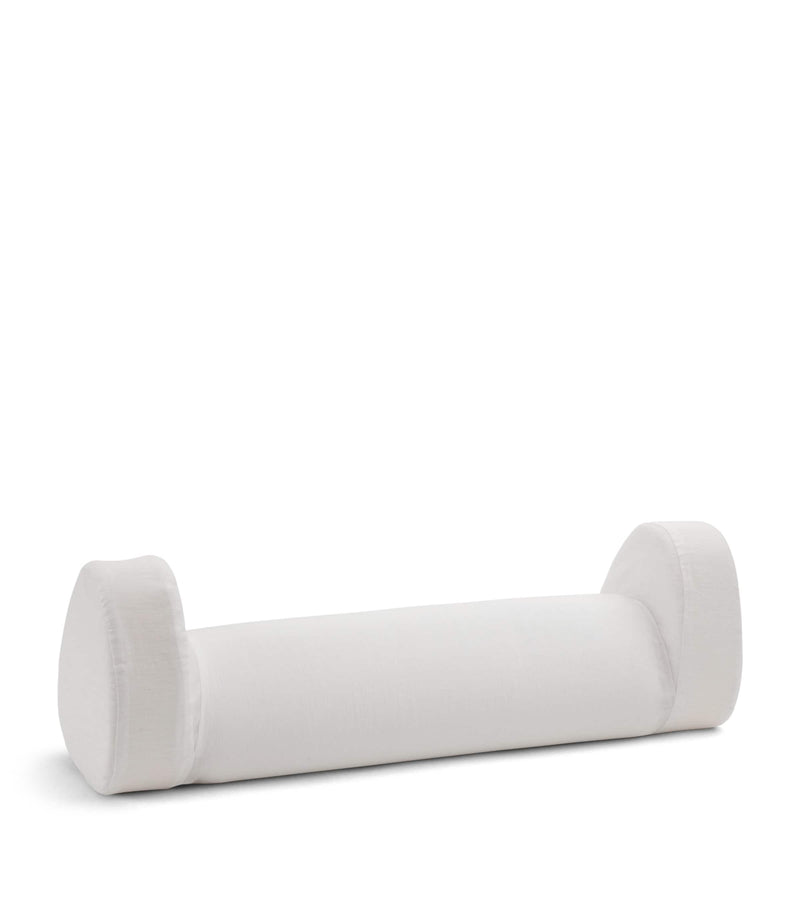 Hyoumankind knee pillow with linen pillowcase 64cm x 21cm, UK version