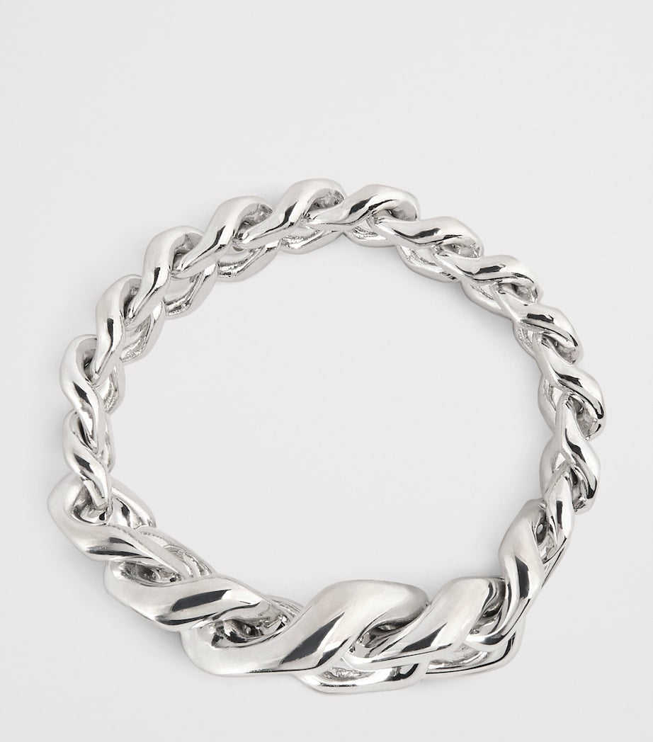 Tom Wood sterling silver Dean band ring, imported from the UK