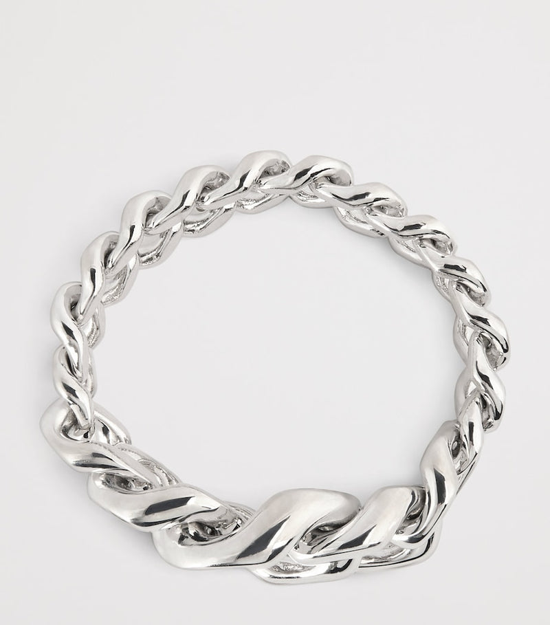 Tom Wood sterling silver Dean band ring, imported from the UK