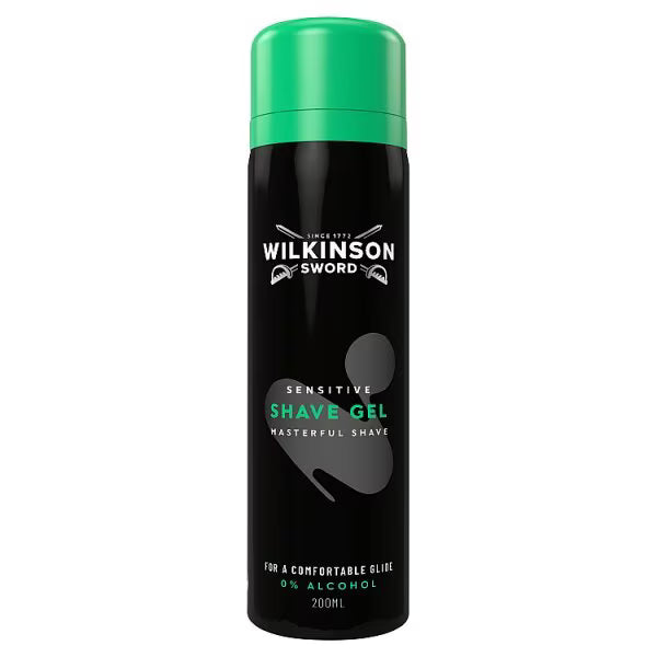 Wilkinson Sword Sensitive Shave Gel 200ml (British brand)