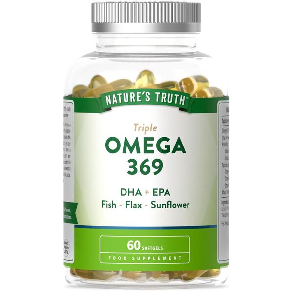Nature's Truth Triple Omega 369 supplement 60 softgels, UK version