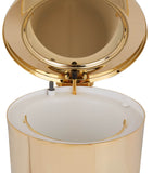 ZODIAC cylinder gold-plated pedal bin (British brand)