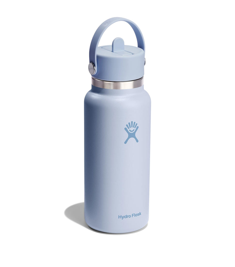 Hydro Flask wide mouth bottle with flex straw cap 946ml, UK version