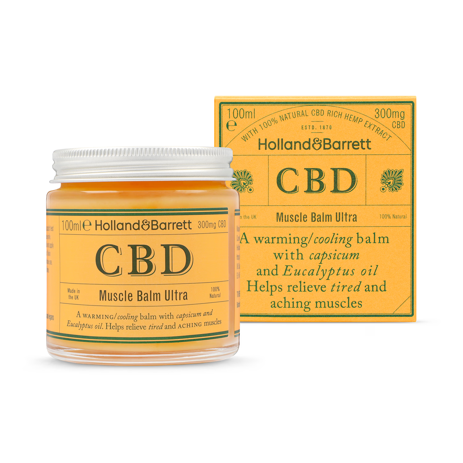 Holland & Barrett CBD Muskelbalsam Extra 100ml