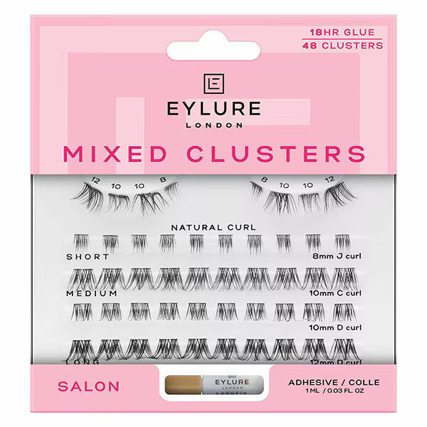 Eylure Natural Curl false eyelashes 48 clusters - British product