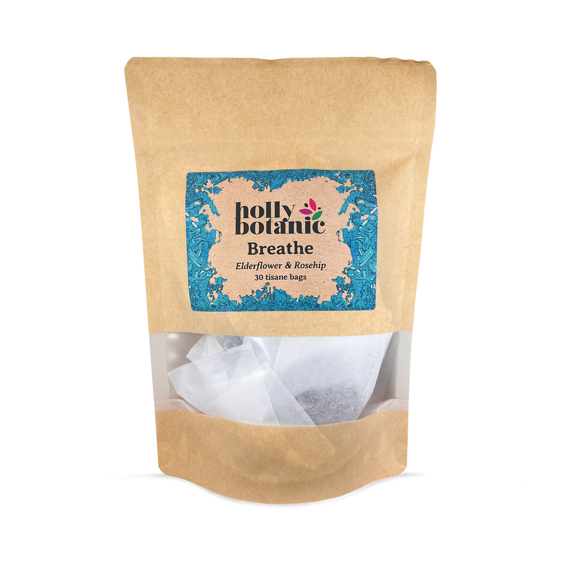 Holly Botanic Breathe Tisane elderflower rosehip 30 tea bags, UK version