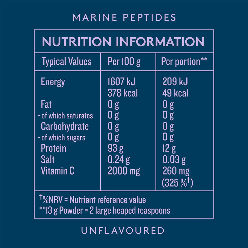 Dose & Co Marine Peptides Unflavoured 221g, imported from the UK