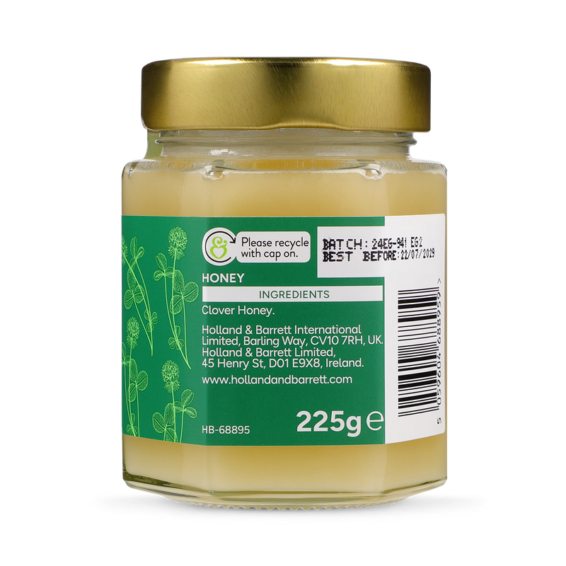 Holland & Barrett clover honey 225g, UK version